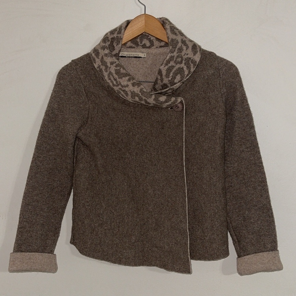 Chiaramente wool cardigan sweater small